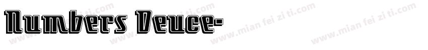 Numbers Deuce字体转换